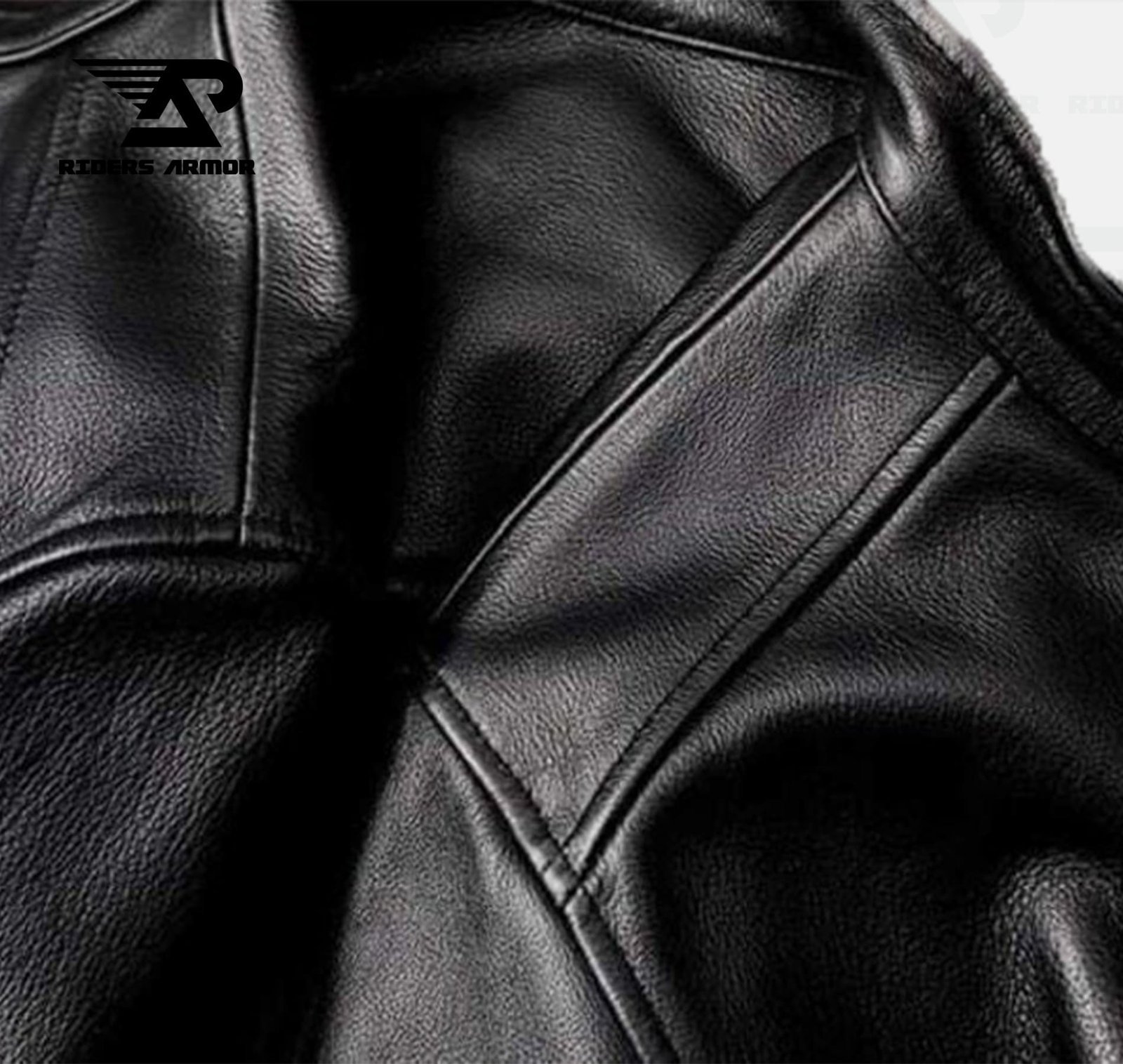 RiderX Authentic Motorcycle Leather Jacket - Image 4