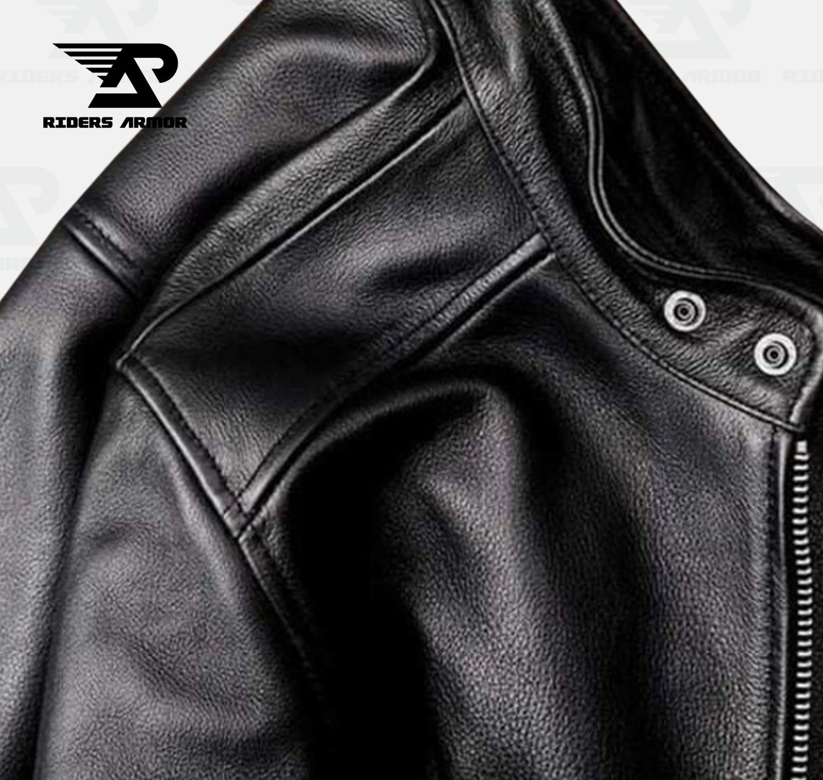 RiderX Authentic Motorcycle Leather Jacket - Image 5